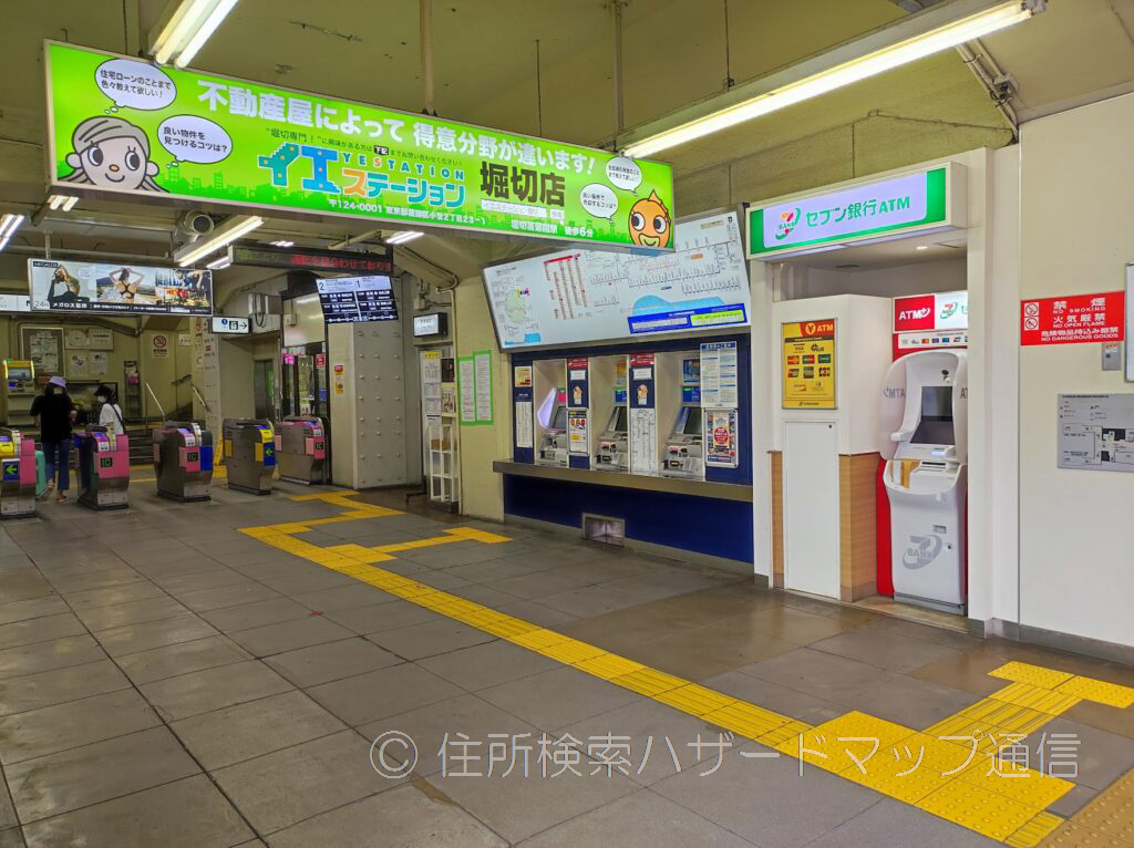 堀切菖蒲園駅改札の写真