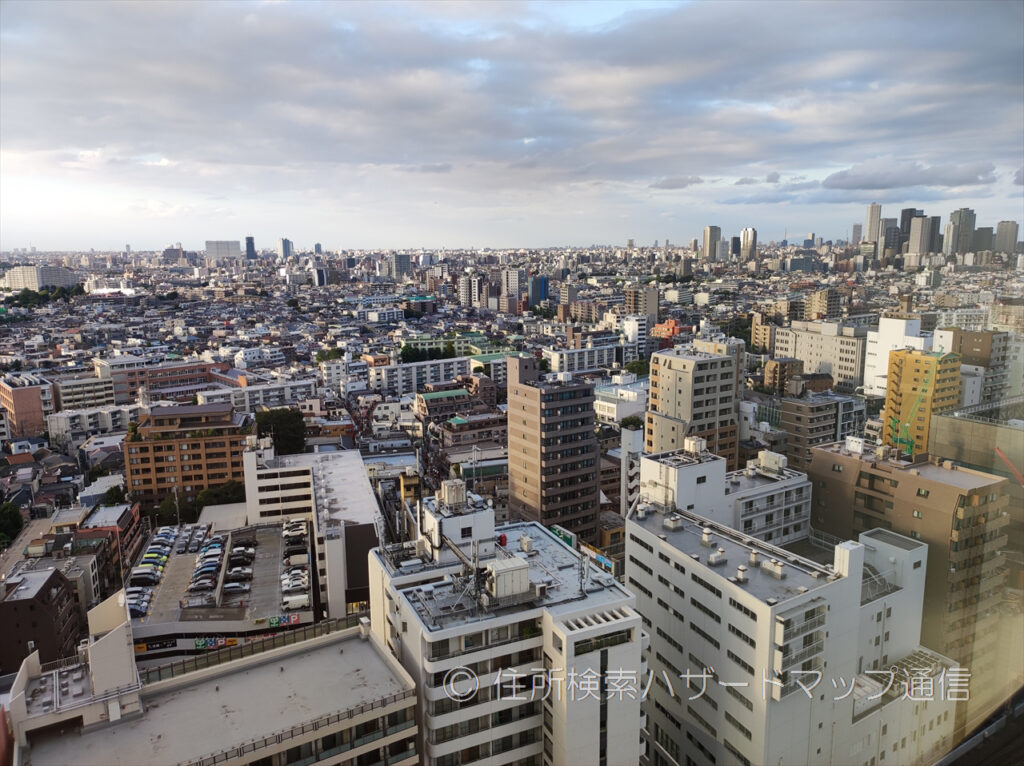 笹塚駅の高層マンションからの写真