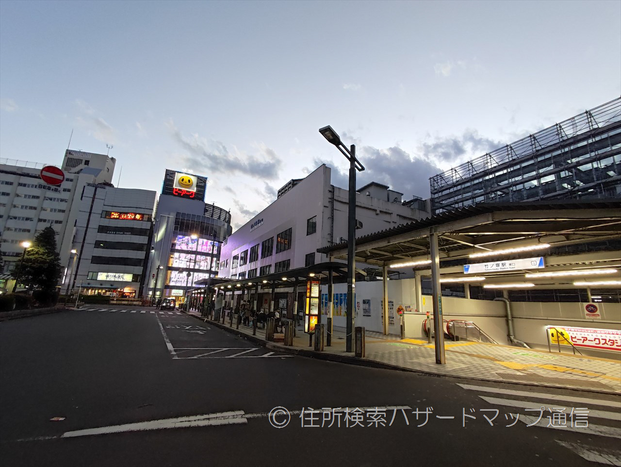 竹ノ塚駅の風景（広角）
