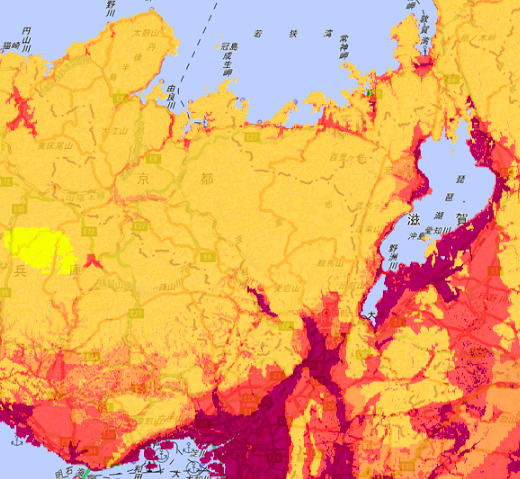 京都府の地震危険度ランキング 地震に強い地域はどこ 21年3月公表 住所検索ハザードマップ
