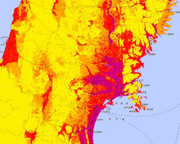 宮城県の地震危険度ランキング 地震に強い地域はどこ 2021年3月公表 住所検索ハザードマップ