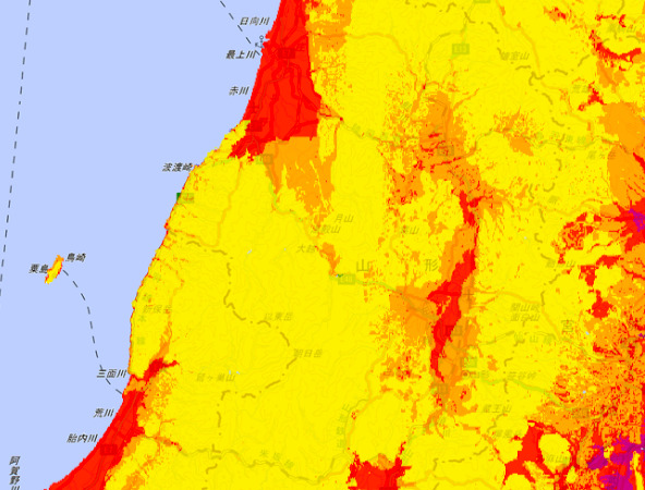地震 山形 県 山形県村山の震度3以上の観測回数