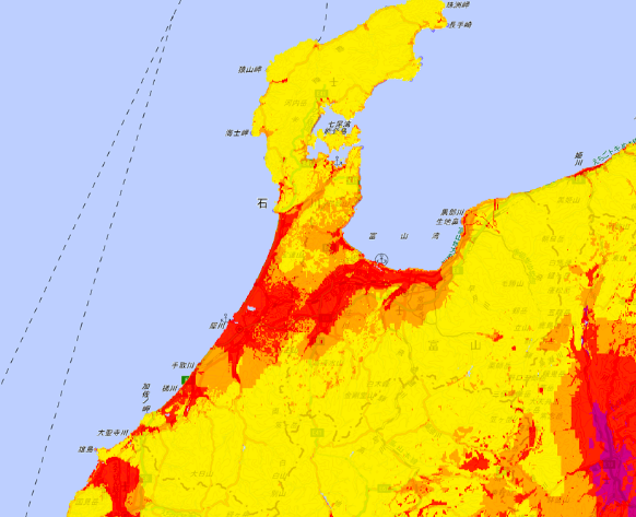 石川県の地震危険度ランキング 地震に強い地域はどこ 21年3月公表 住所検索ハザードマップ